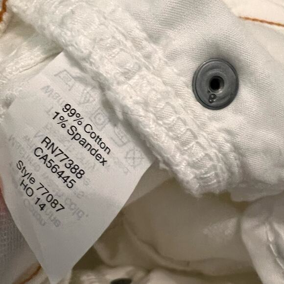 J.Crew Stretch White Denim Jeans Size 25 - Picture 4 of 8